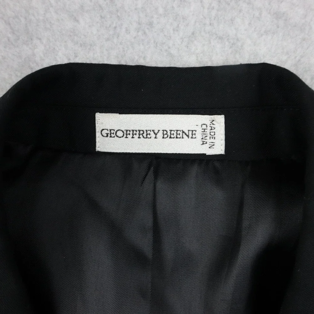 Geoffrey‎ Beene Blazer Mens 36R 2-Button Suit Jacket Coat Business Formal Black